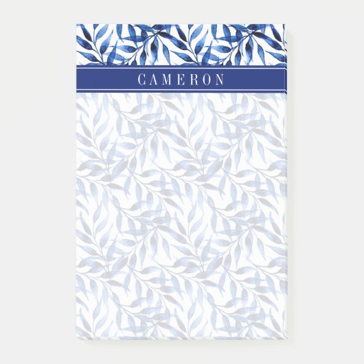 Post-it® Ajoutez votre encre | peinte à la main nommée (Devant)