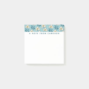 Post-it® Ajoutez votre feuille florale moderne de la moiti