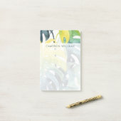 Post-it® Ajoutez votre feuille nommé de palmier de coucher (Sur un bureau)