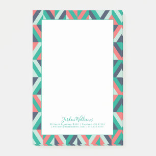 Post-it® Ajoutez votre géométrique moderne de la moitié 