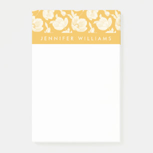 Post-it® Ajoutez votre motif de fleur d'or nommé