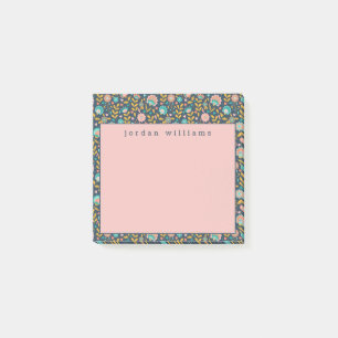 Post-it® Ajoutez votre motif de fleur nommé d'art populair