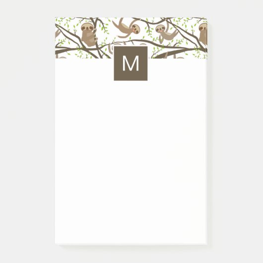 Post-it® Ajoutez votre motif | de sourire initial de (Devant)