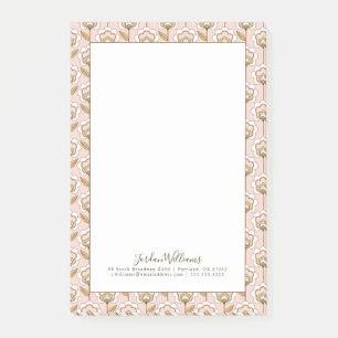 Post-it® Ajoutez votre motif floral moderne de la moitié d