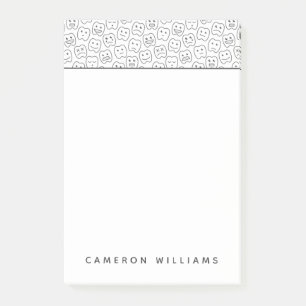 Post-it® Ajoutez votre motif   heureux nommé de dents