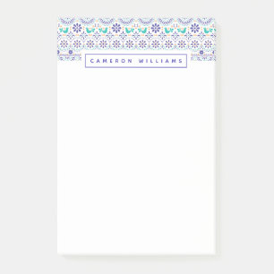 Post-it® Ajoutez votre motif mexicain nommé d'art