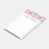 Post-it® Ajoutez votre motif | mignon nommé de manucure de (Incliné)