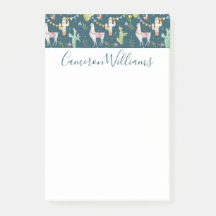 Post-it® Ajoutez votre motif nommé de drapeau de lama