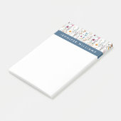 Post-it® Ajoutez votre motif nommé de fleur sauvage d'été (Incliné)