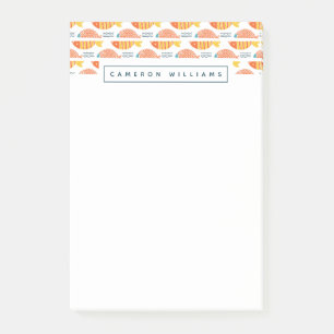 Post-it® Ajoutez votre motif nommé de poissons de natation