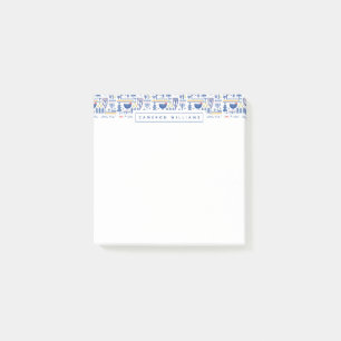 Post-it® Ajoutez votre motif nommé d'oiseau d'hiver d'art