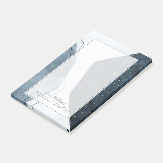 Post-it® Ajoutez votre nom | Abstraction adjacente (Incliné)