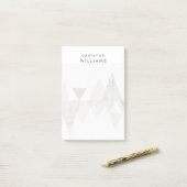 Post-it® Ajoutez votre nom | Amuse II | Moderne géométrique (Sur un bureau)