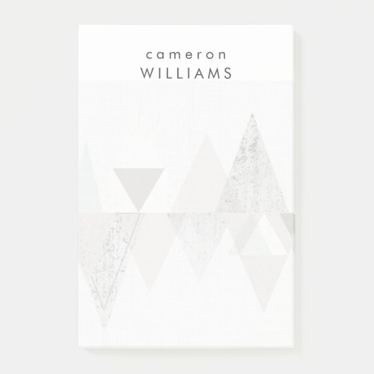 Post-it® Ajoutez votre nom | Amuse II | Moderne géométrique (Devant)