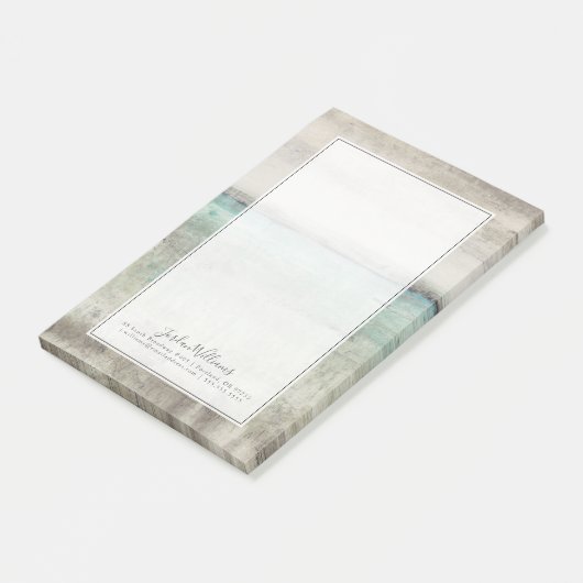 Post-it® Ajoutez votre nom | Aqua Horizon (Incliné)