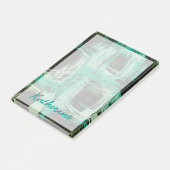 Post-it® Ajoutez votre nom | Aquamarine Windows I (Incliné)