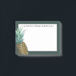 Post-it® Ajoutez votre nom | Aquarelle tropicale d'ananas<br><div class="desc">Aquarelle tropicale à ananas. Artiste : Grace Popp. ID d'image : 105687D.</div>