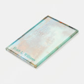 Post-it® Ajoutez votre nom | Bleu deja (Incliné)