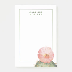 Post-it® Ajoutez votre nom   Cactus à fleur