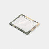 Post-it® Ajoutez votre nom | Cactus du désert | Plat vert (Incliné)