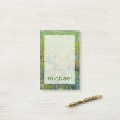 Post-it® Ajoutez votre nom | Champ opulent II (Sur un bureau)