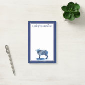 Post-it® Ajoutez votre nom | Cobalt Blue Farm Animaux - Mou (Bureau)