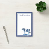 Post-it® Ajoutez votre nom | Cobalt Blue Farm Animaux - Vac (Bureau)