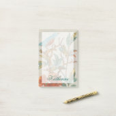 Post-it® Ajoutez votre nom | Collage aérien I (Sur un bureau)