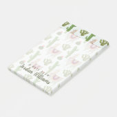 Post-it® Ajoutez votre nom | Collection Llamarama | Cactus  (Incliné)