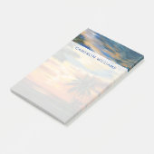 Post-it® Ajoutez votre nom | Coucher de soleil tropical éto (Incliné)