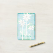 Post-it® Ajoutez votre nom | Dainty Daisies II (Sur un bureau)