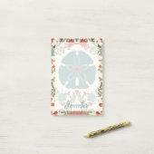 Post-it® Ajoutez votre nom | Damas côtières II (Sur un bureau)