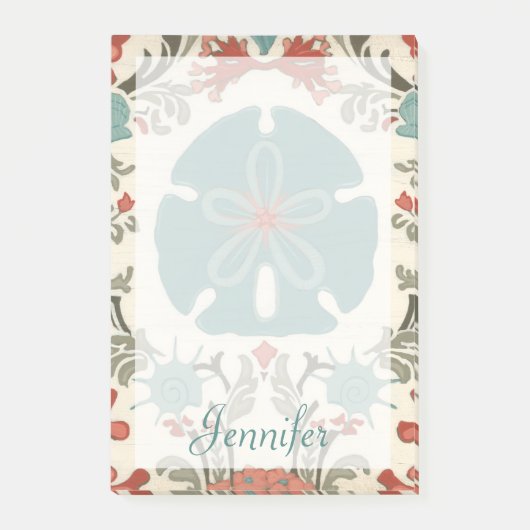 Post-it® Ajoutez votre nom | Damas côtières II (Devant)