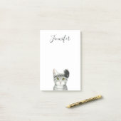 Post-it® Ajoutez votre nom | Downton Cat (Sur un bureau)