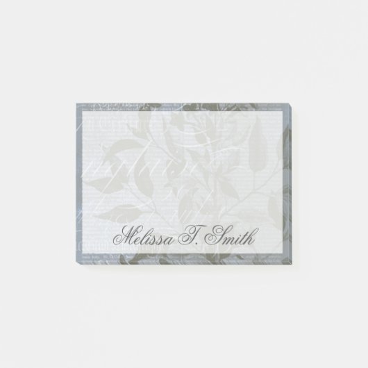 Post-it® Ajoutez votre nom | Fleur de Bleu I (Devant)