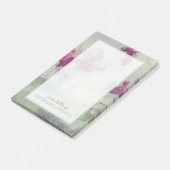 Post-it® Ajoutez votre nom | Fuchsia Treeline (Incliné)