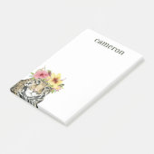 Post-it® Ajoutez votre nom | Halo tropical | Sweet Cheetah (Incliné)