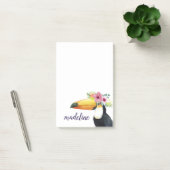 Post-it® Ajoutez votre nom | Halo tropical - Toucan (Bureau)