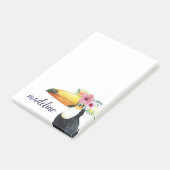 Post-it® Ajoutez votre nom | Halo tropical - Toucan (Incliné)