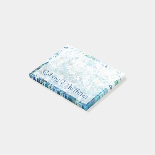 Post-it® Ajoutez votre nom | Mer Speckled I (Incliné)