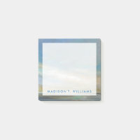 Ajoutez votre nom | Nuages côtiers avec océan