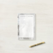 Post-it® Ajoutez votre nom | Objets mystiques - Gris (Sur un bureau)