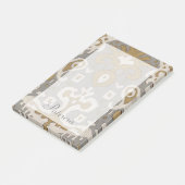 Post-it® Ajoutez votre nom | Ochre Ikat I (Incliné)