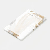 Post-it® Ajoutez votre nom | Or et gris (Incliné)