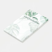 Post-it® Ajoutez votre nom | Palme Tropicale Scindée Feuill (Incliné)