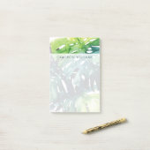 Post-it® Ajoutez votre nom | Palmiers Twilight - Feuille fr (Sur un bureau)