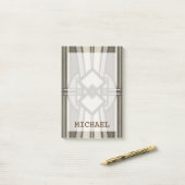 Post-it® Ajoutez votre nom | Panneau Déco neutre I (Sur un bureau)