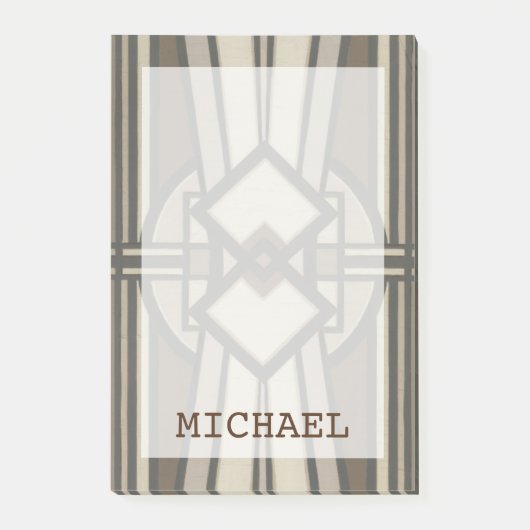 Post-it® Ajoutez votre nom | Panneau Déco neutre I (Devant)