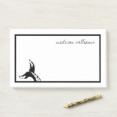 Post-it® Ajoutez votre nom | Une baleine d'une queue (Sur un bureau)