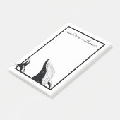 Post-it® Ajoutez votre nom | Une baleine d'une queue (Incliné)